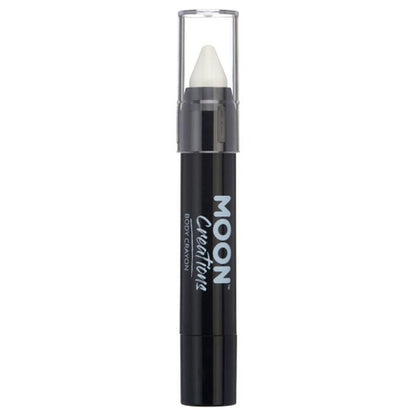 Moon Creations Body Crayons, White-Make up and Special FX-Jokers Costume Mega Store