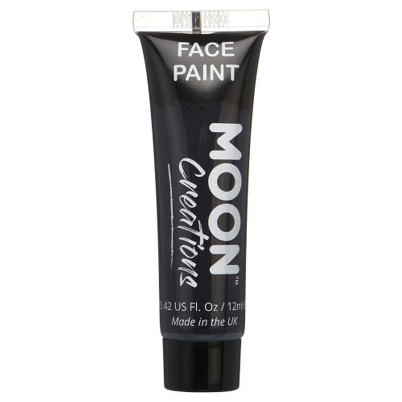 Moon Creations Face & Body Paint, Black-Make up and Special FX-Jokers Costume Mega Store