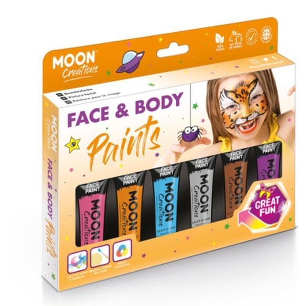 Moon Creations Face & Body Paint, Boxset Adventure-Make up and Special FX-Jokers Costume Mega Store