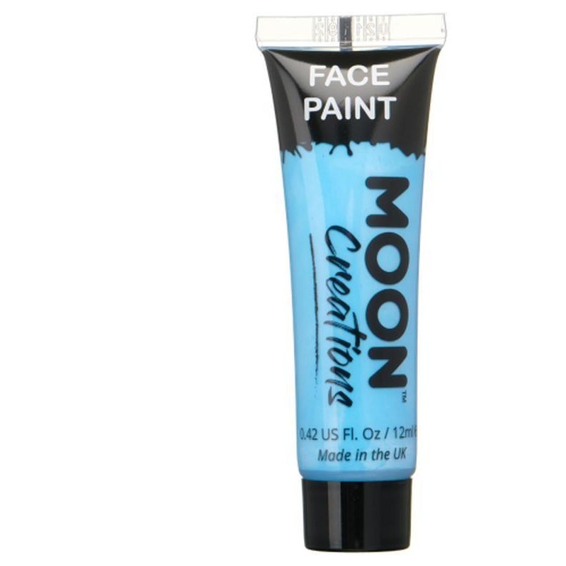 Moon Creations Face & Body Paint, Light Blue-Make up and Special FX-Jokers Costume Mega Store