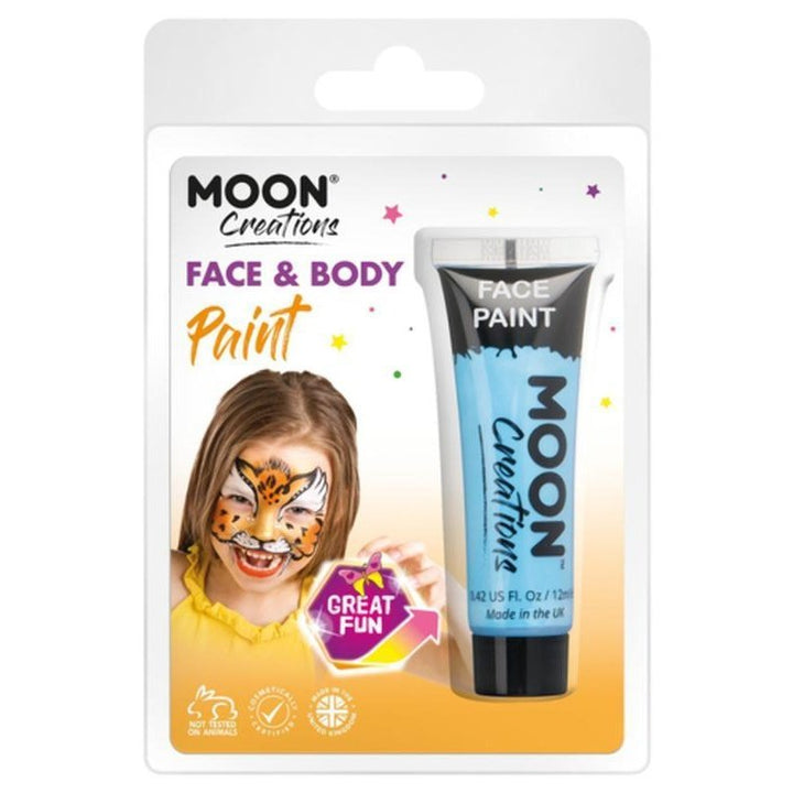 Moon Creations Face & Body Paint, Light Blue-Make up and Special FX-Jokers Costume Mega Store