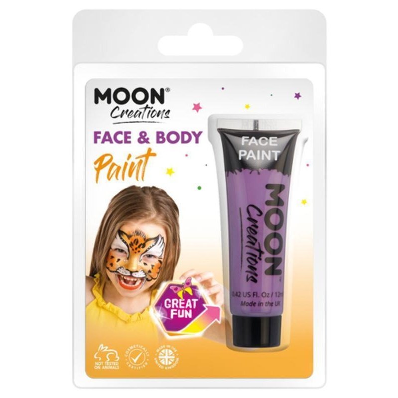 Moon Creations Face & Body Paint, Purple-Make up and Special FX-Jokers Costume Mega Store