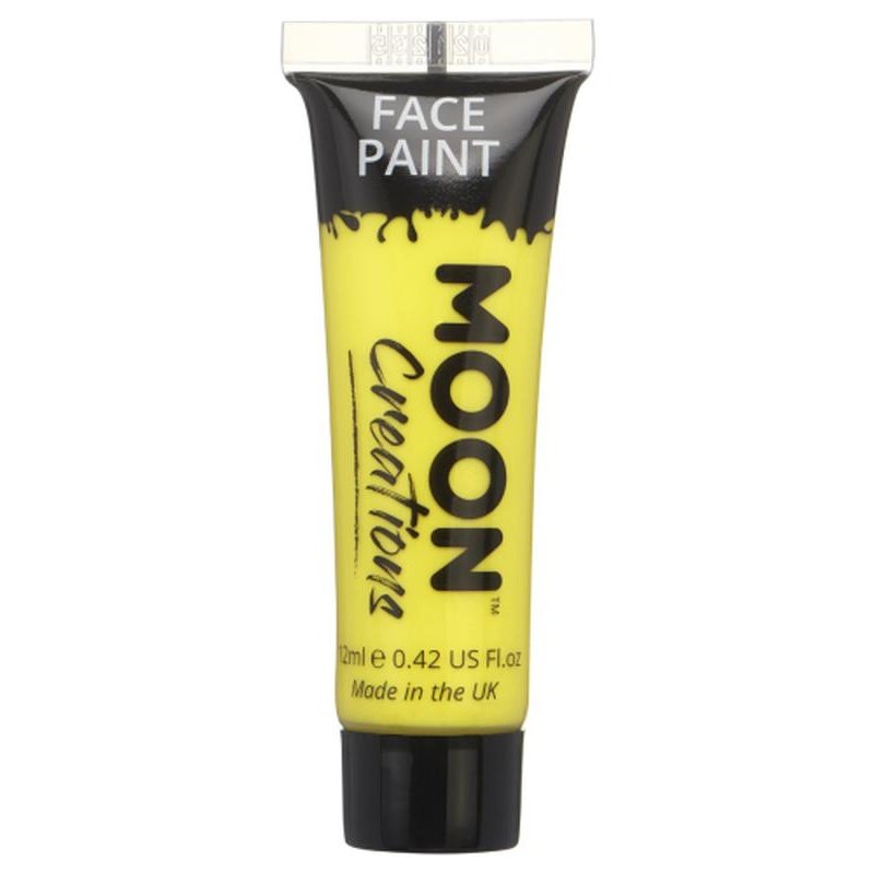 Moon Creations Face & Body Paint, Yellow-Make up and Special FX-Jokers Costume Mega Store