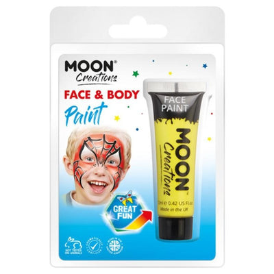 Moon Creations Face & Body Paint, Yellow-Make up and Special FX-Jokers Costume Mega Store