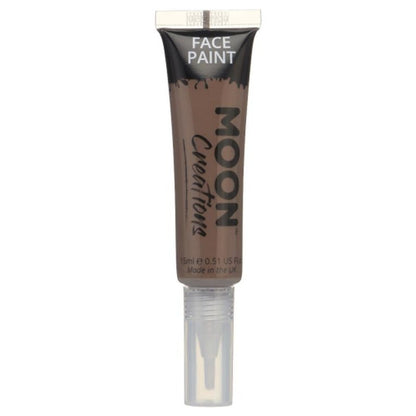 Moon Creations Face & Body Paints, Brown-Make up and Special FX-Jokers Costume Mega Store