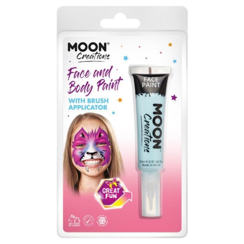Moon Creations Face & Body Paints, Light Blue-Make up and Special FX-Jokers Costume Mega Store