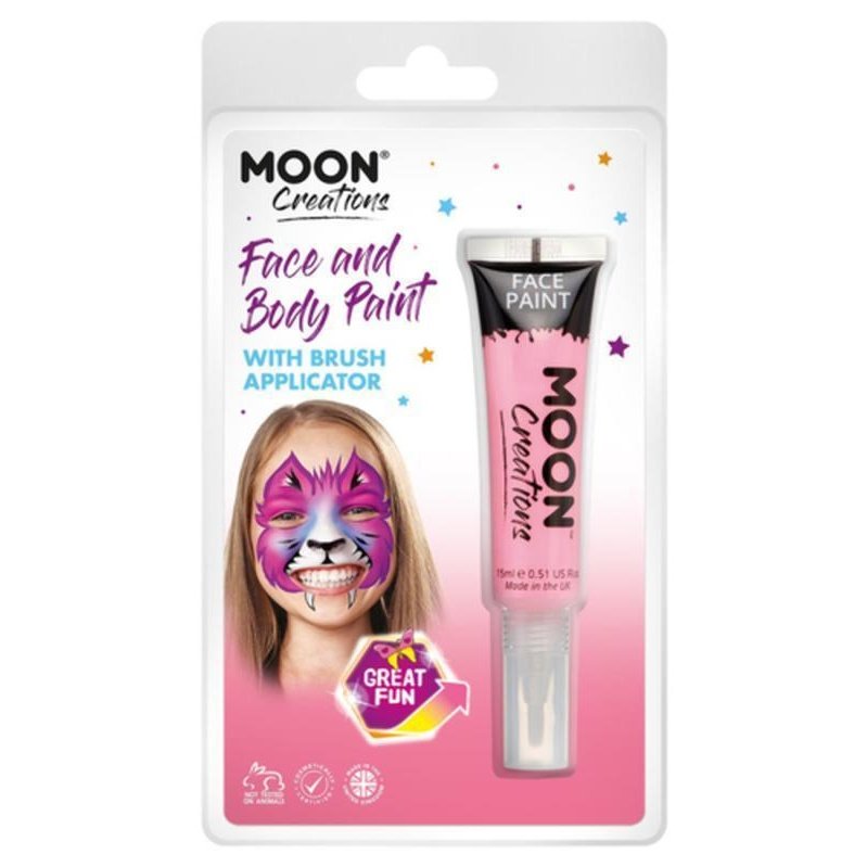 Moon Creations Face & Body Paints, Pink-Make up and Special FX-Jokers Costume Mega Store