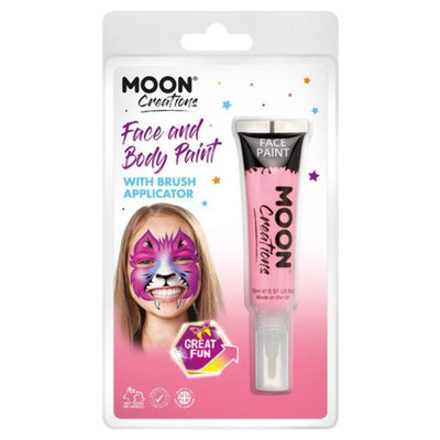 Moon Creations Face & Body Paints, Pink-Make up and Special FX-Jokers Costume Mega Store