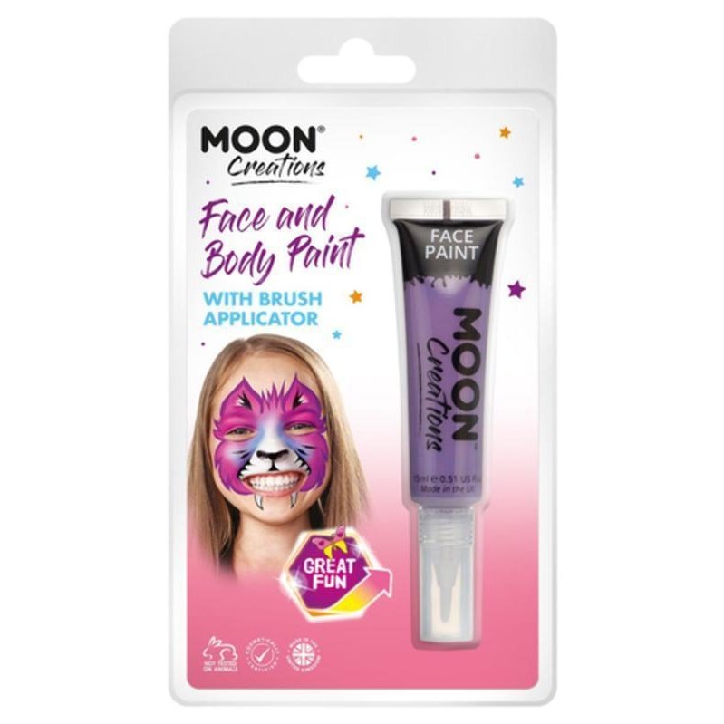 Moon Creations Face & Body Paints, Purple-Make up and Special FX-Jokers Costume Mega Store