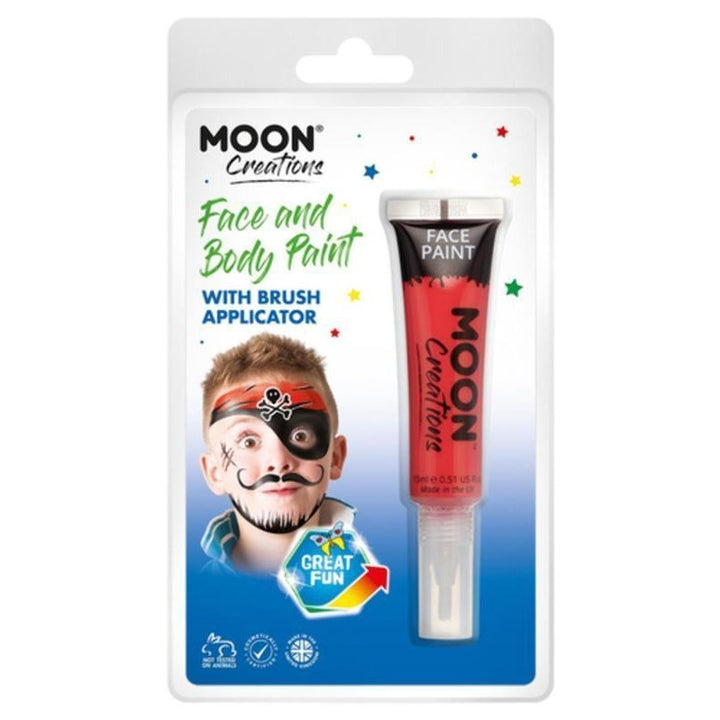 Moon Creations Face & Body Paints, Red-Make up and Special FX-Jokers Costume Mega Store