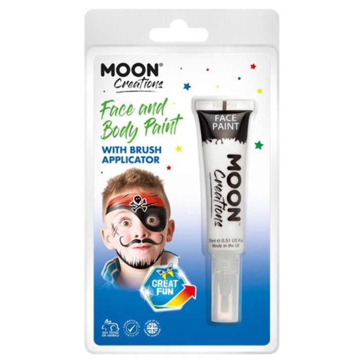 Moon Creations Face & Body Paints, White-Make up and Special FX-Jokers Costume Mega Store