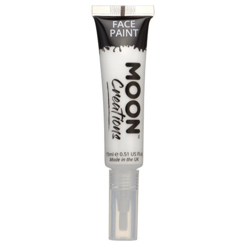 Moon Creations Face & Body Paints, White-Make up and Special FX-Jokers Costume Mega Store