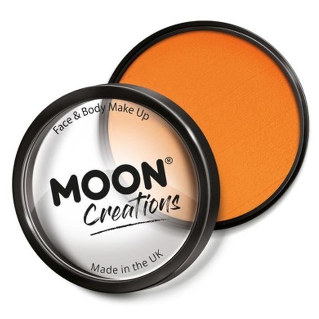 Moon Creations Pro Face Paint Cake Pot, BrightOrange-Make up and Special FX-Jokers Costume Mega Store