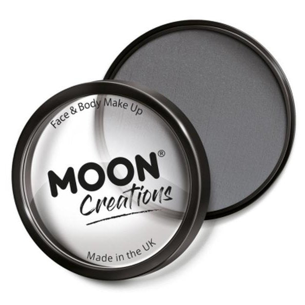 Moon Creations Pro Face Paint Cake Pot, Dark Grey-Make up and Special FX-Jokers Costume Mega Store