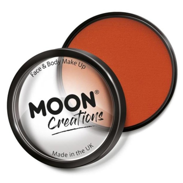 Moon Creations Pro Face Paint Cake Pot, Dark Orange-Make up and Special FX-Jokers Costume Mega Store