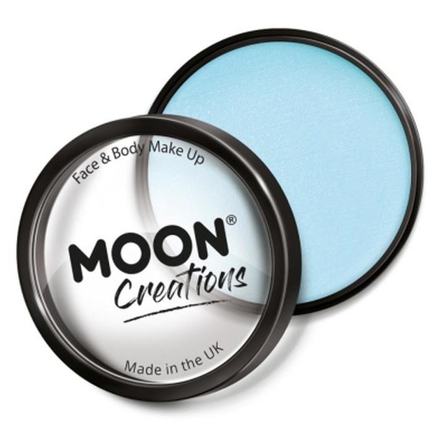 Moon Creations Pro Face Paint Cake Pot, Light Blue-Make up and Special FX-Jokers Costume Mega Store