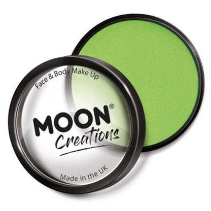 Moon Creations Pro Face Paint Cake Pot, Light Green-Make up and Special FX-Jokers Costume Mega Store