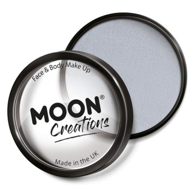 Moon Creations Pro Face Paint Cake Pot, Light Grey-Make up and Special FX-Jokers Costume Mega Store