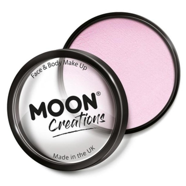Moon Creations Pro Face Paint Cake Pot, Light Pink-Make up and Special FX-Jokers Costume Mega Store