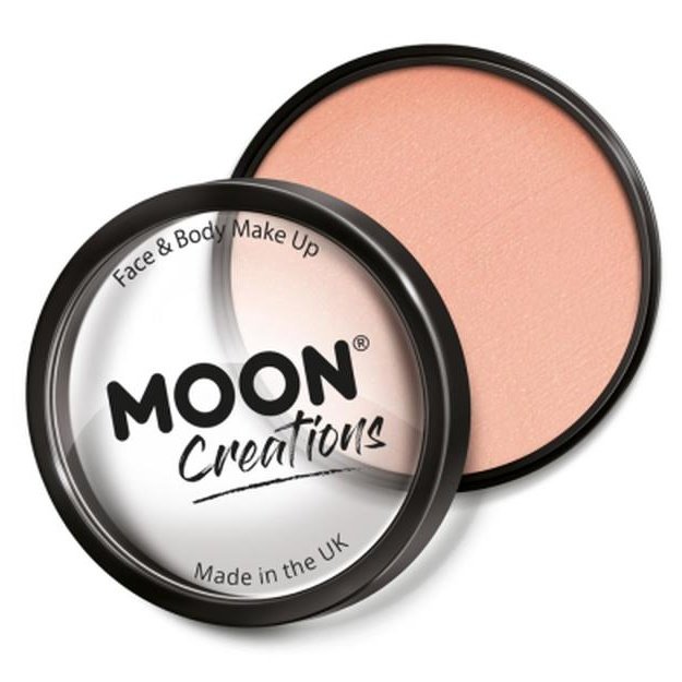 Moon Creations Pro Face Paint Cake Pot, Peach-Make up and Special FX-Jokers Costume Mega Store