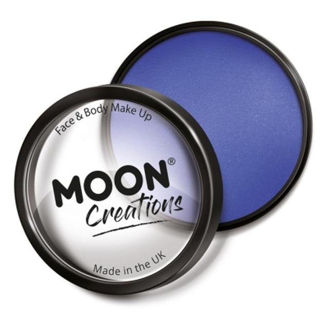 Moon Creations Pro Face Paint Cake Pot, Royal Blue-Make up and Special FX-Jokers Costume Mega Store