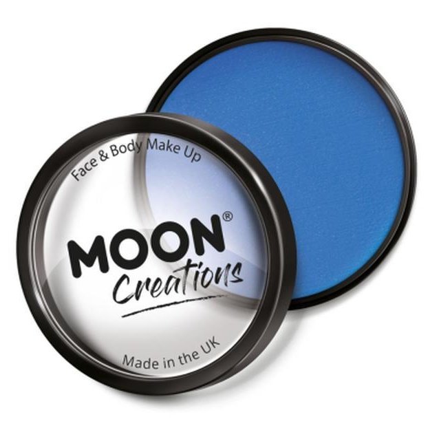 Moon Creations Pro Face Paint Cake Pot, Sky Blue-Make up and Special FX-Jokers Costume Mega Store