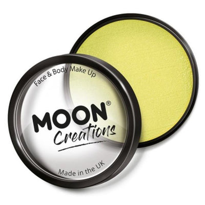 Moon Creations Pro Face Paint Cake Pot, Yellow-Make up and Special FX-Jokers Costume Mega Store