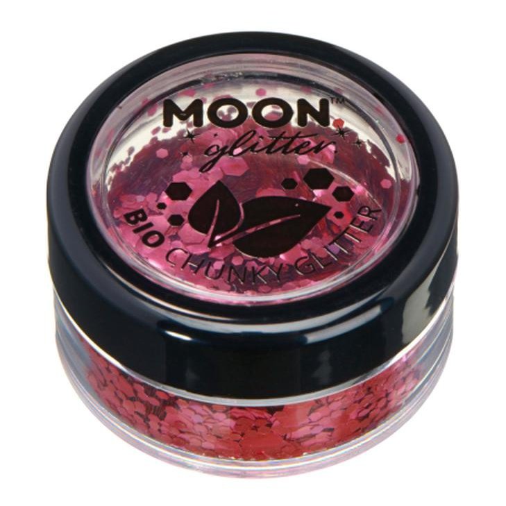 Moon Glitter Bio Chunky Glitter, Rose-Make up and Special FX-Jokers Costume Mega Store