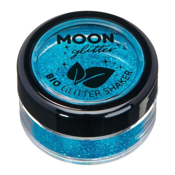 Moon Glitter Bio Glitter Shakers, Blue-Make up and Special FX-Jokers Costume Mega Store