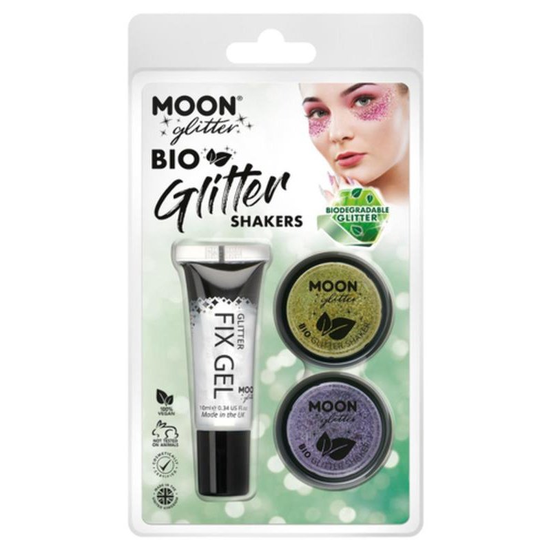 Moon Glitter Bio Glitter Shakers, Gold, Lavender-Make up and Special FX-Jokers Costume Mega Store