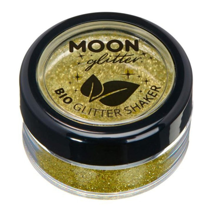 Moon Glitter Bio Glitter Shakers, Gold-Make up and Special FX-Jokers Costume Mega Store