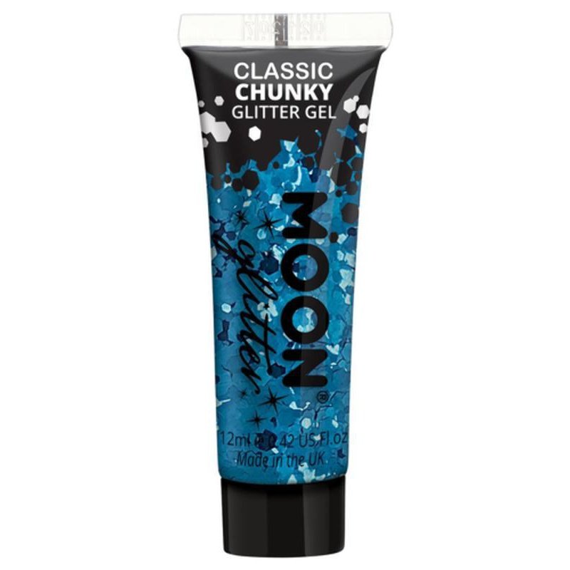 Moon Glitter Classic Chunky Glitter Gel, Blue-Make up and Special FX-Jokers Costume Mega Store