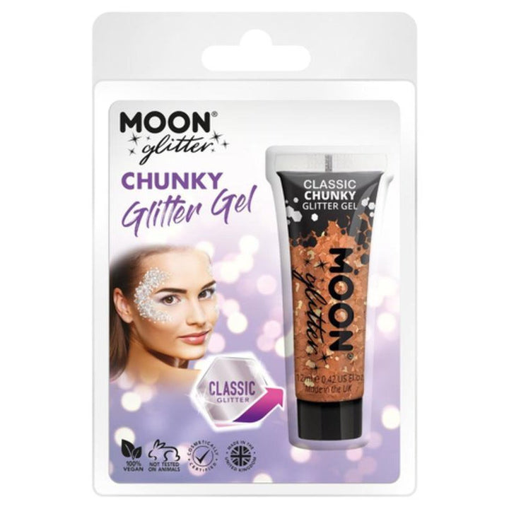 Moon Glitter Classic Chunky Glitter Gel, Copper-Make up and Special FX-Jokers Costume Mega Store
