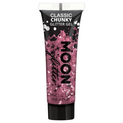 Moon Glitter Classic Chunky Glitter Gel, Pink-Make up and Special FX-Jokers Costume Mega Store