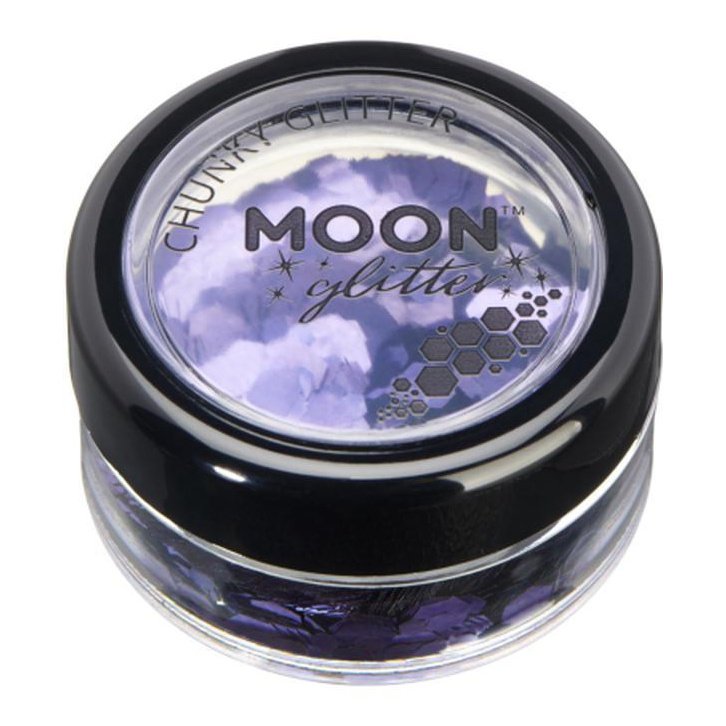 Moon Glitter Classic Chunky Glitter, Lilac-Make up and Special FX-Jokers Costume Mega Store