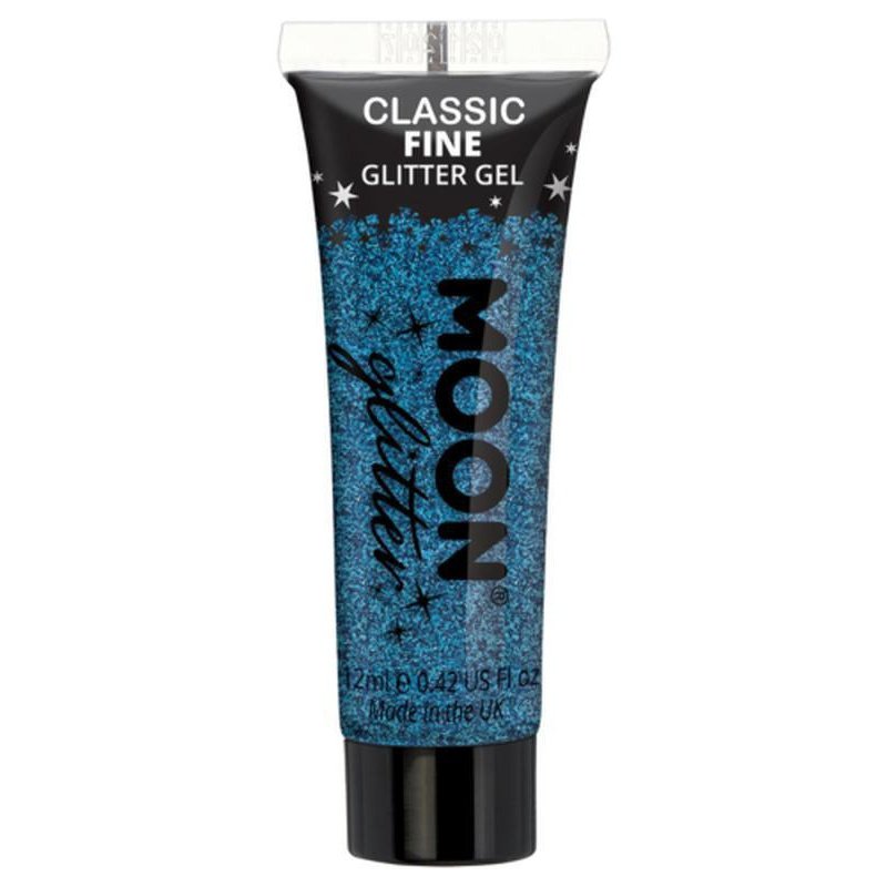 Moon Glitter Classic Fine Glitter Gel, Blue-Make up and Special FX-Jokers Costume Mega Store