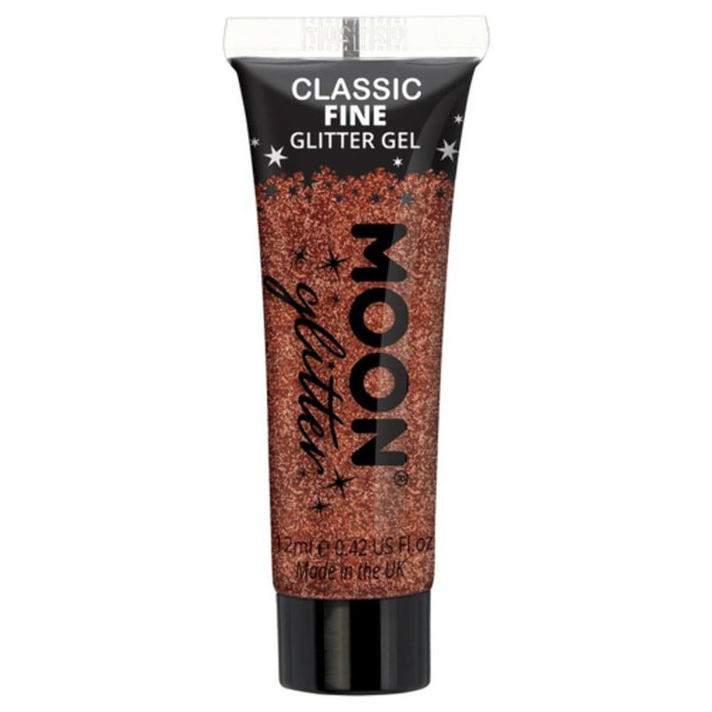 Moon Glitter Classic Fine Glitter Gel, Copper Bronze-Make up and Special FX-Jokers Costume Mega Store
