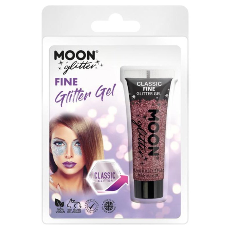 Moon Glitter Classic Fine Glitter Gel, Pink-Make up and Special FX-Jokers Costume Mega Store