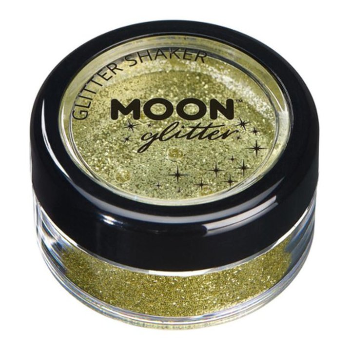 Moon Glitter Classic Fine Glitter Shakers, Gold-Make up and Special FX-Jokers Costume Mega Store