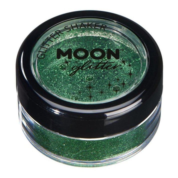 Moon Glitter Classic Fine Glitter Shakers, Green-Make up and Special FX-Jokers Costume Mega Store