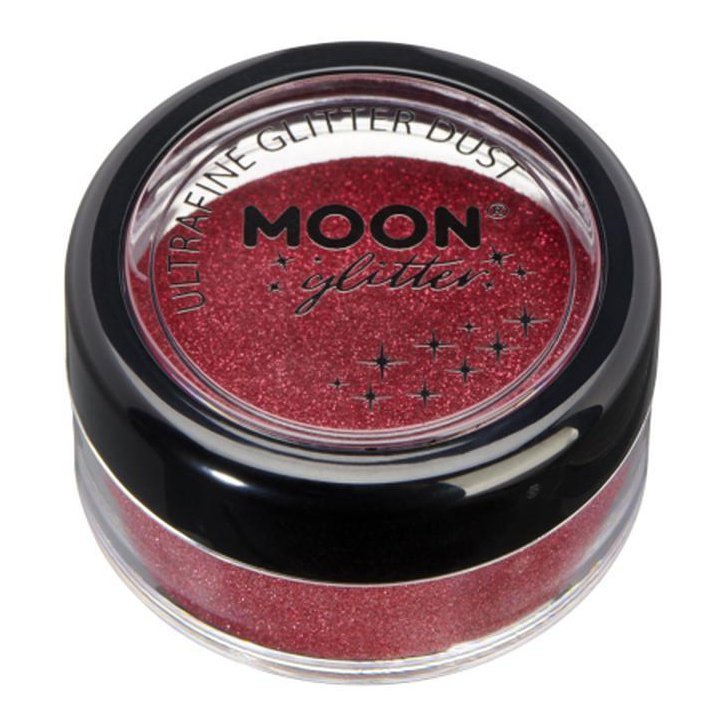 Moon Glitter Classic Ultrafine Glitter Dust, Red-Make up and Special FX-Jokers Costume Mega Store