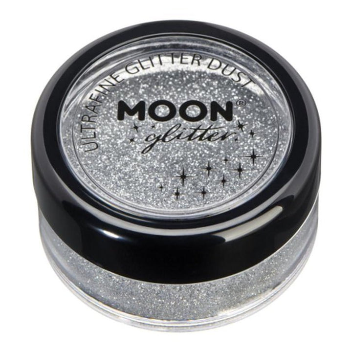 Moon Glitter Classic Ultrafine Glitter Dust, Silver-Make up and Special FX-Jokers Costume Mega Store