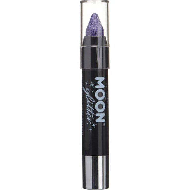 Moon Glitter Holographic Body Crayons, Purple-Make up and Special FX-Jokers Costume Mega Store