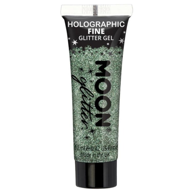 Moon Glitter Holographic Fine Glitter Gel, Green-Make up and Special FX-Jokers Costume Mega Store