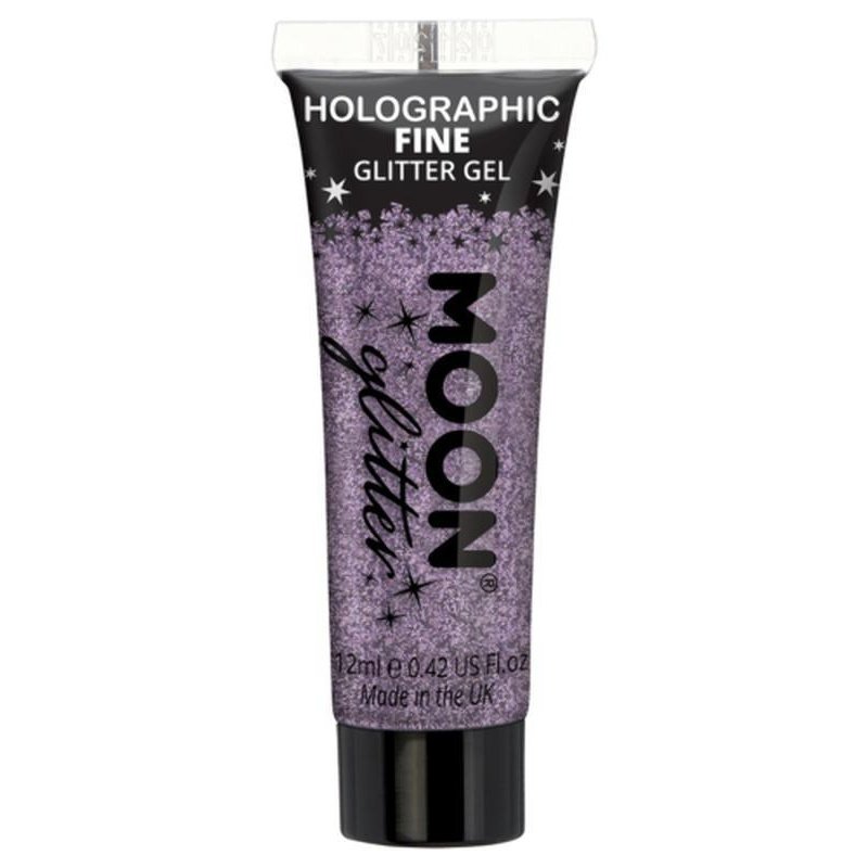 Moon Glitter Holographic Fine Glitter Gel, Purple-Make up and Special FX-Jokers Costume Mega Store