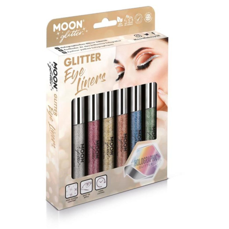 Moon Glitter Holographic Glitter Eye Liner, Assorted-Make up and Special FX-Jokers Costume Mega Store