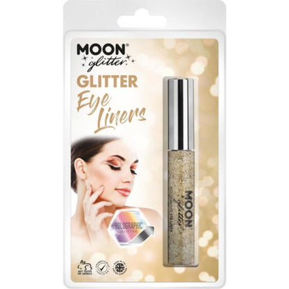 Moon Glitter Holographic Glitter Eye Liner, Gold-Make up and Special FX-Jokers Costume Mega Store