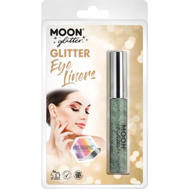 Moon Glitter Holographic Glitter Eye Liner, Green-Make up and Special FX-Jokers Costume Mega Store