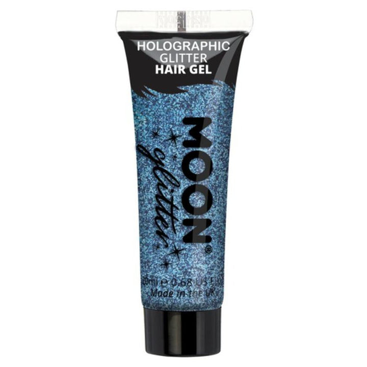 Moon Glitter Holographic Glitter Hair Gel, Blue-Make up and Special FX-Jokers Costume Mega Store