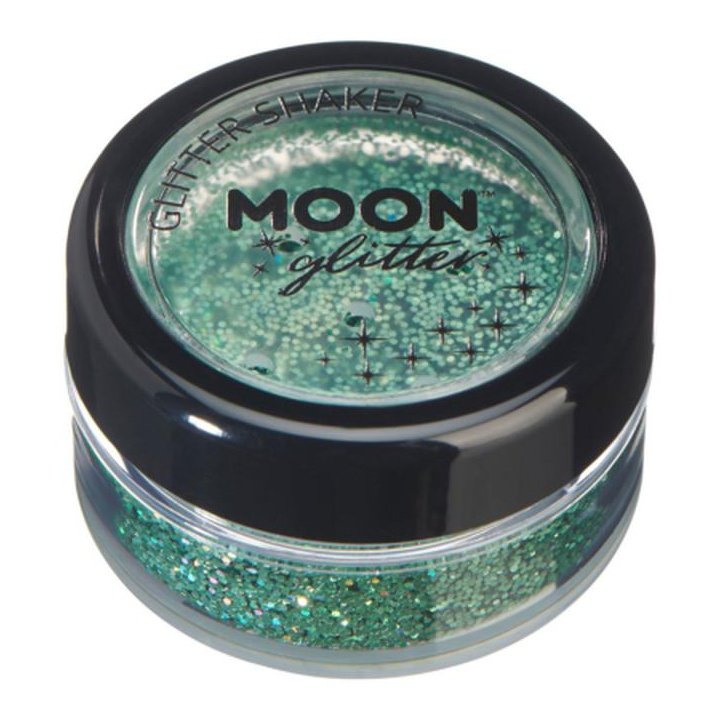 Moon Glitter Holographic Glitter Shakers, Green-Make up and Special FX-Jokers Costume Mega Store